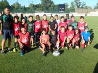 les Poussins avec le coach Mourad à gauche