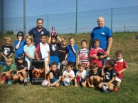 La relève avec les peunes U7 des coachs Benjamin et Jean Claude