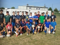 Les Cadets et Minimes de SFRL et le coach Colin Niez