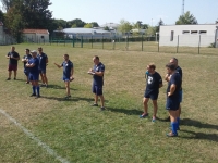 Les educateurs du club et au centre Thibaut le Président