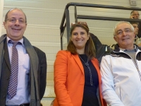 Sandrine Chaix Conseillère Région AURA entourée de Pascal Merlin et Paul Perez Dahus d'Arbent