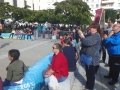 affluence sur le podium central
