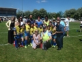 Laurence , Mohamed Rabehi et Jacques Cavezzan avec les Pupilles de DRL vainqueur de LVR