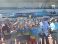 la joie des Poussins de SFRL avec le Trophée de Champions