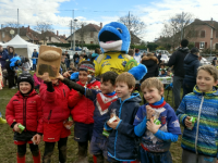les U8 de Caluire avec le trophee