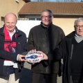 Jacques Cavezzan avec Robert Natali ancien Président de St Claude et Christian le secretaire de SFRL
