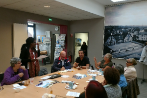 presentation du projet à Vaulx en Velin avec Mme ATTO elue à la Mairie