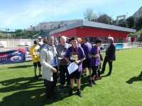 Jalal Nadarou le capitaine des Violets et Jacques Cavezzan