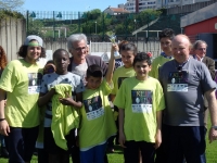 la joie des verts avec le trophée